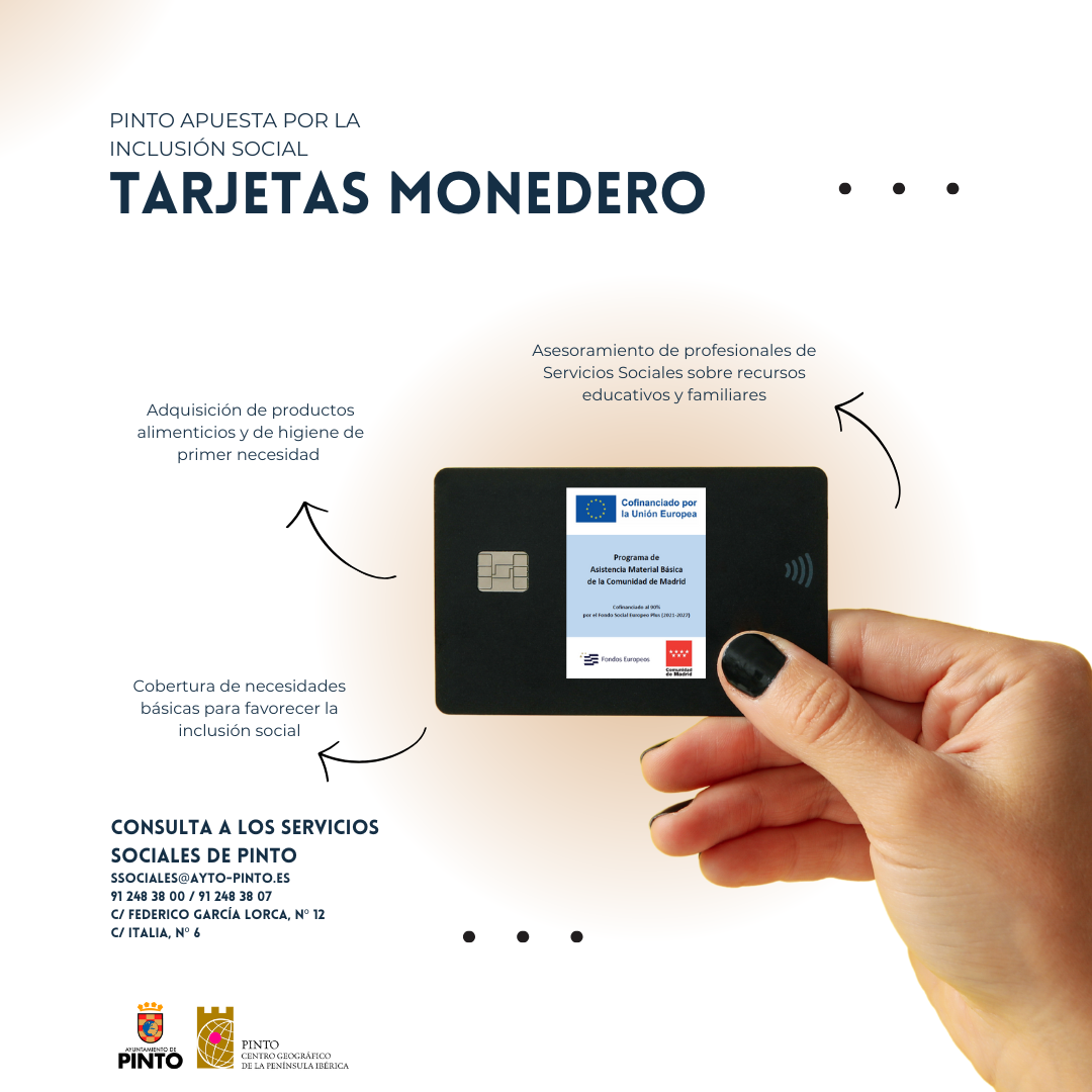 Pinto habilita ‘tarjetas monedero’ para ayudar a las familias vulnerables a cubrir las necesidades básicas de alimentación e higiene
