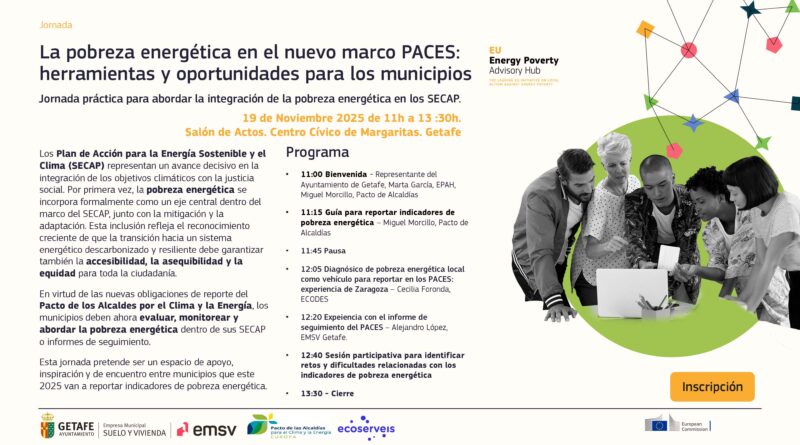 Getafe acoge la jornada estatal del Pacto de Alcaldías sobre derecho a la energía y hogares saludables