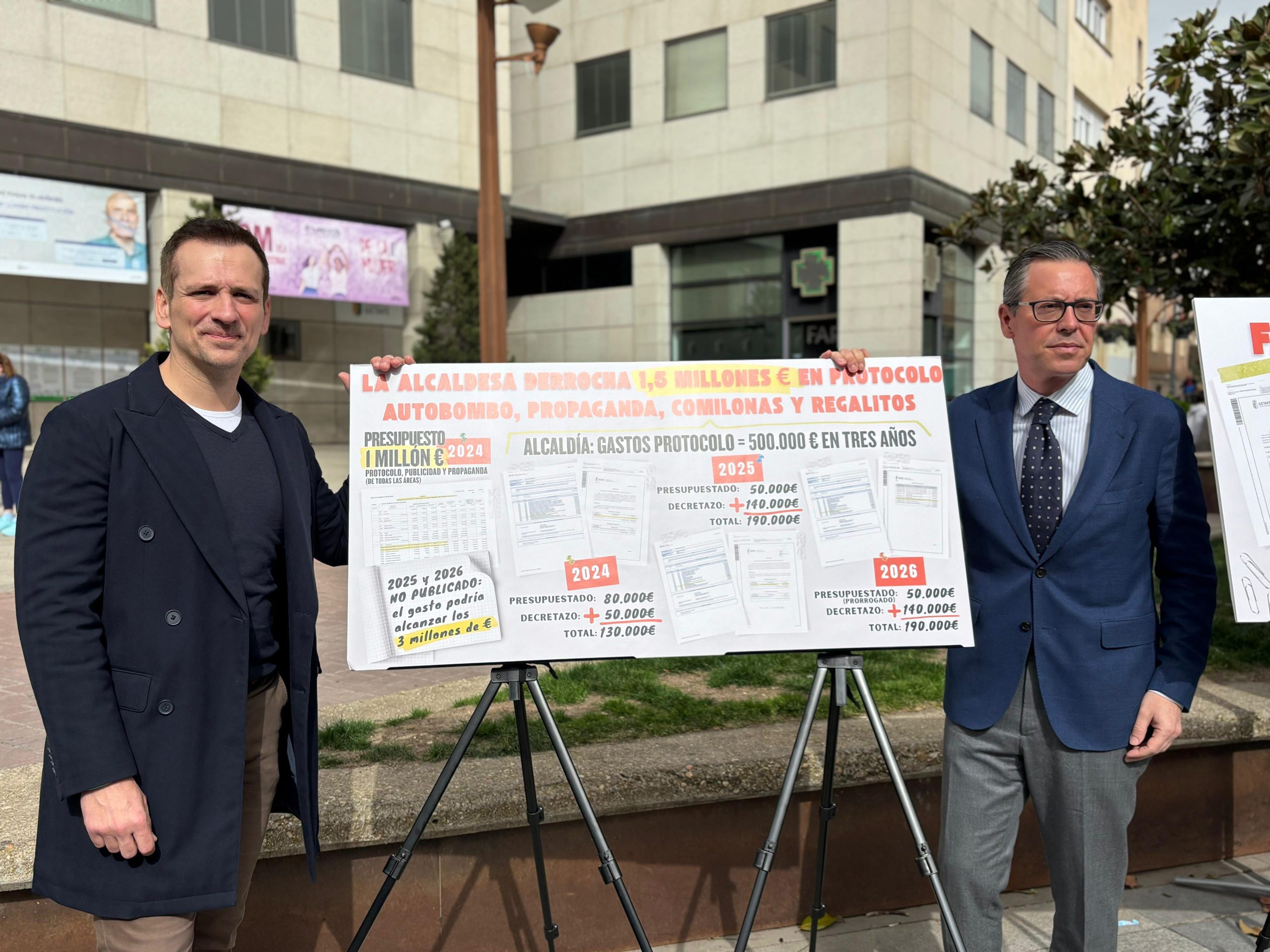 Antonio José Mesa junto a Alfonso Serrano piden ladimisión de la alcaldesa de Getafe