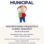 El servicio municipal de Pequeteca de Pinto abre el 20 de abril el plazo de inscripción del curso 2026/2027