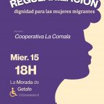 Podemos Getafe celebra un acto sobre el proceso de regularización con una perspectiva de género