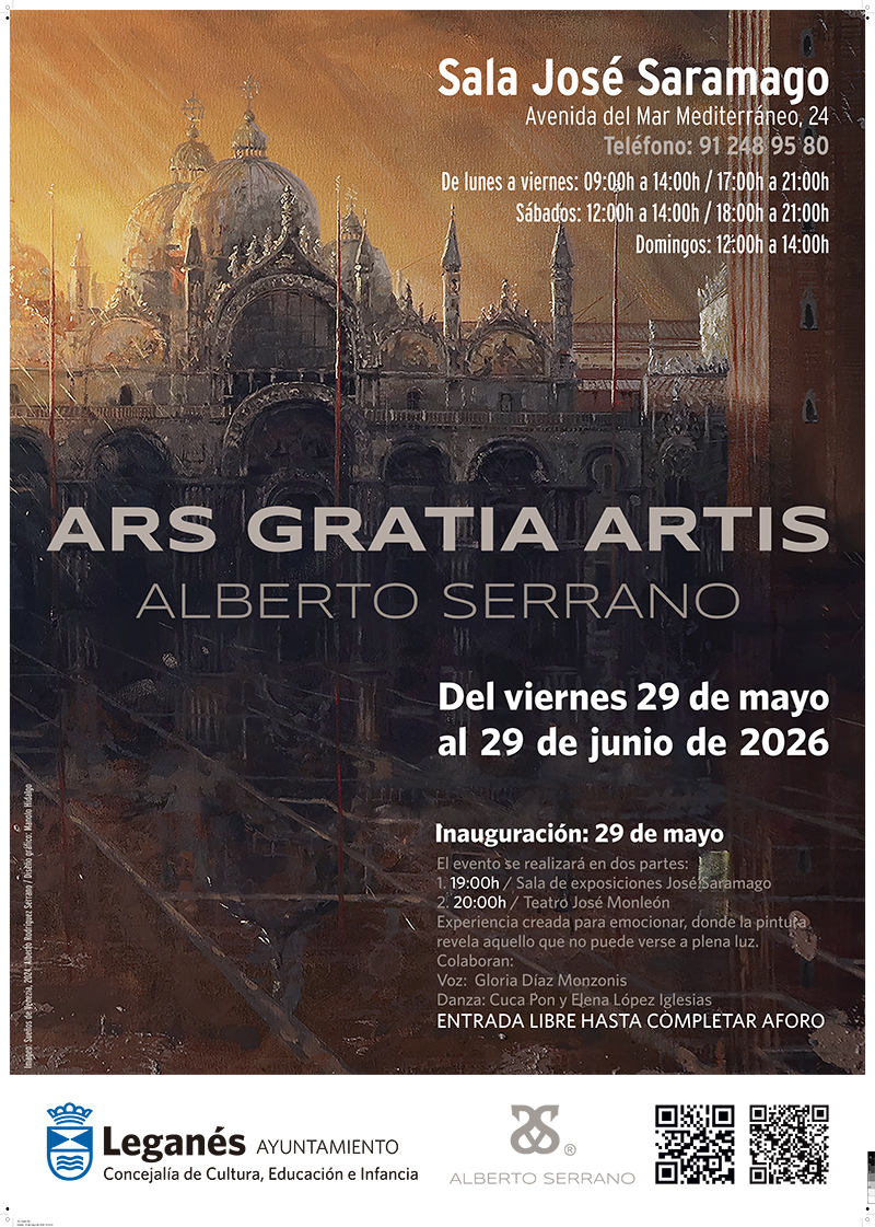 Leganés acoge la exposición “Ars Gratia Artis”, del artista internacional Alberto Rodríguez Serrano