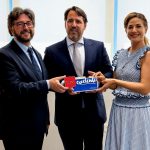 Salomón Aguado y Elena Mantilla entregan el Sello Madrid Excelente a la empresa pinteña Grupo Tav Food