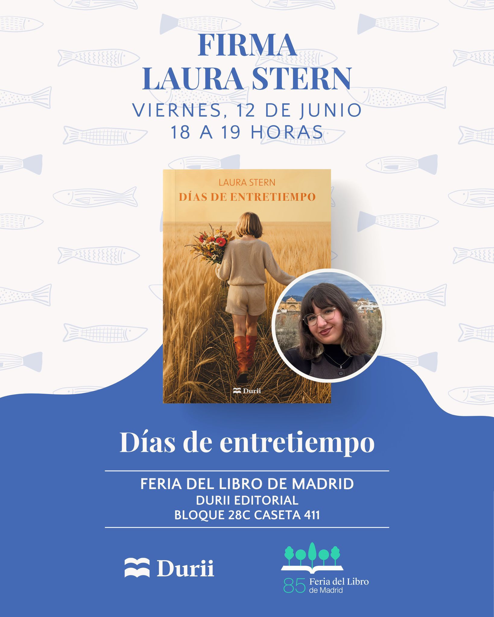 La escritora getafense Laura Stern firmará ejemplares de ‘Días de entretiempo’ en la Feria del Libro de Madrid