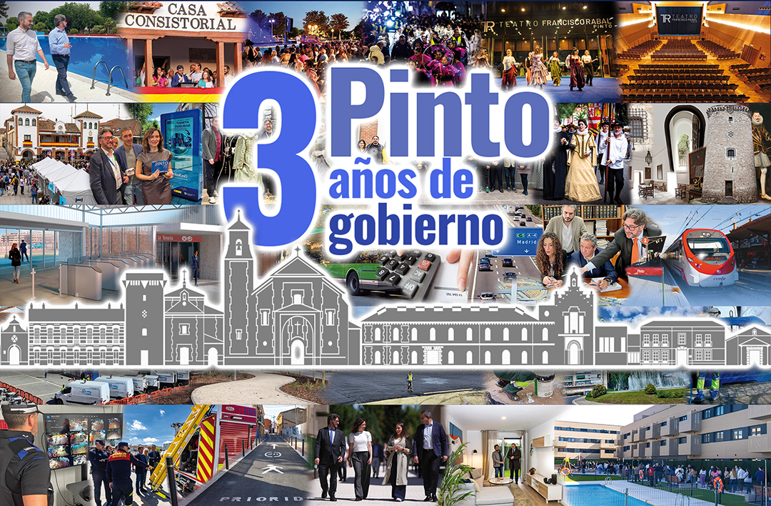 El Ayuntamiento de Pinto hace balance de 3 años de Gobierno con 200 medidas impulsadas