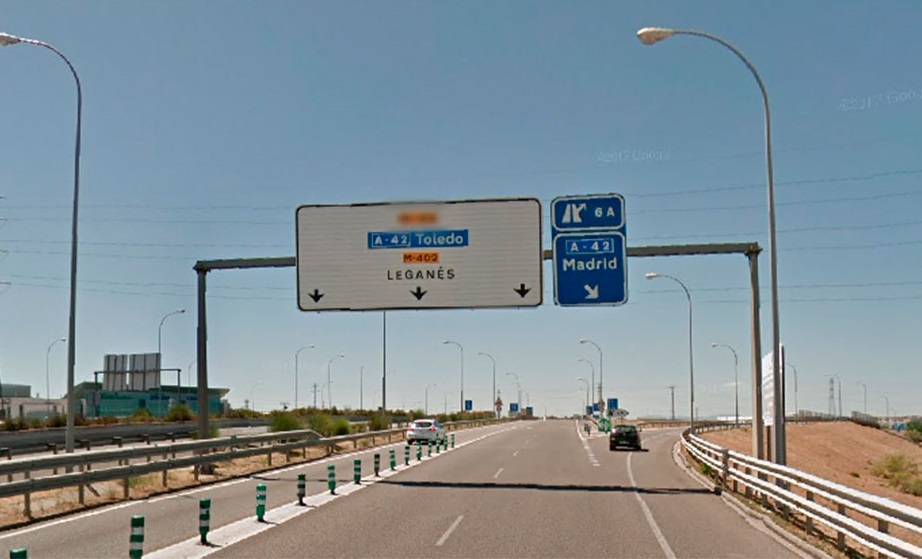 Detenido un conductor por provocar un accidente en la M-45 en Leganés con una motorista herida grave