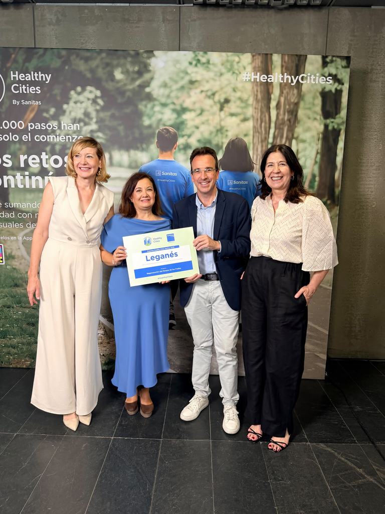 El Ayuntamiento de Leganés logra el premio ‘Espacios Healthy Cities Sanitas’ por su proyecto de regeneración del Parque de Los Frailes