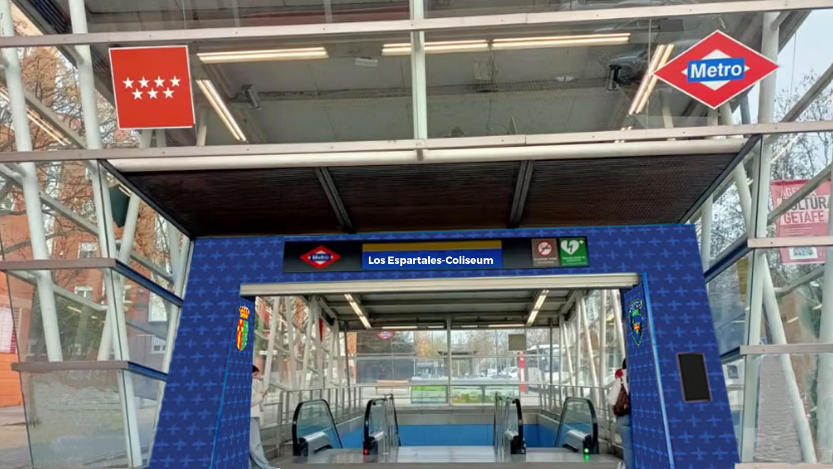 La Comunidad de Madrid cambia el nombre de la estación de Metro de Los Espartales por Los Espartales-Coliseum