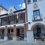 Avanzan a buen ritmo las obras en la fachada del Ayuntamiento de Pinto